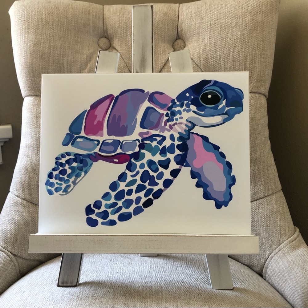 SEA TURTLE Wood Sign Wall Shelf Decor New